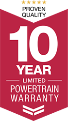 Proven quality: 10-year limited powertrain warranty